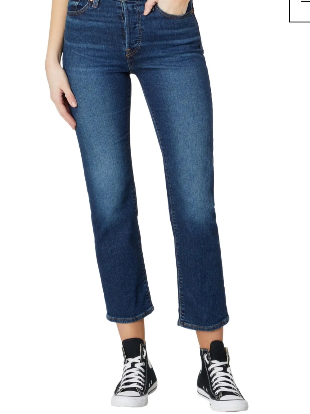 Levi’s Wedgie Straight Jeans Dark Wash Premium Denim Size 31